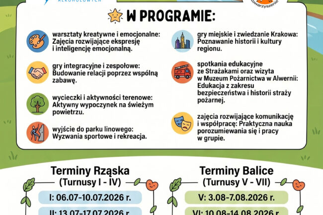 Kolonie profilaktyczne plakat