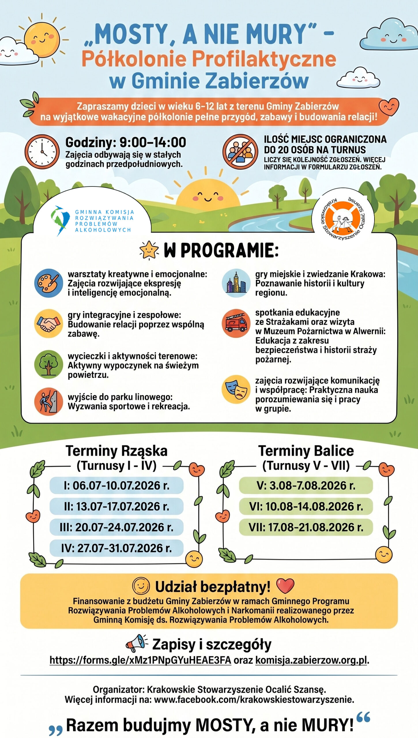 Kolonie profilaktyczne plakat
